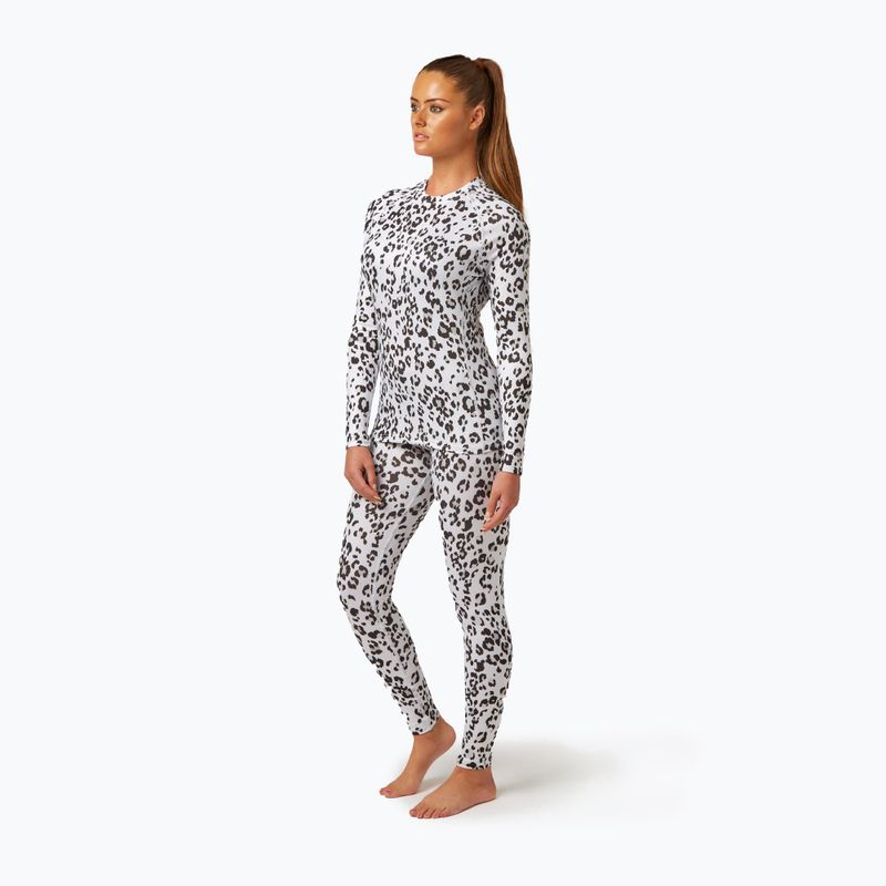 Dámske termoprádlo Surfanic Cozy Limited Edition s dlhým rukávom Crew Neck snow leopard 2