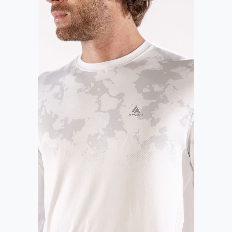 Pánska termoakčná mikina Surfanic Bodyfit CarbonDri Limited Edition Crew Neck optic white 7