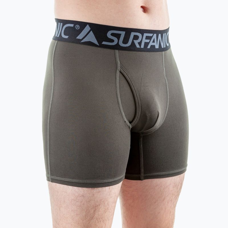 Pánske termo boxerky Surfanic Carbondri 3 páry black/grey/khaki 10