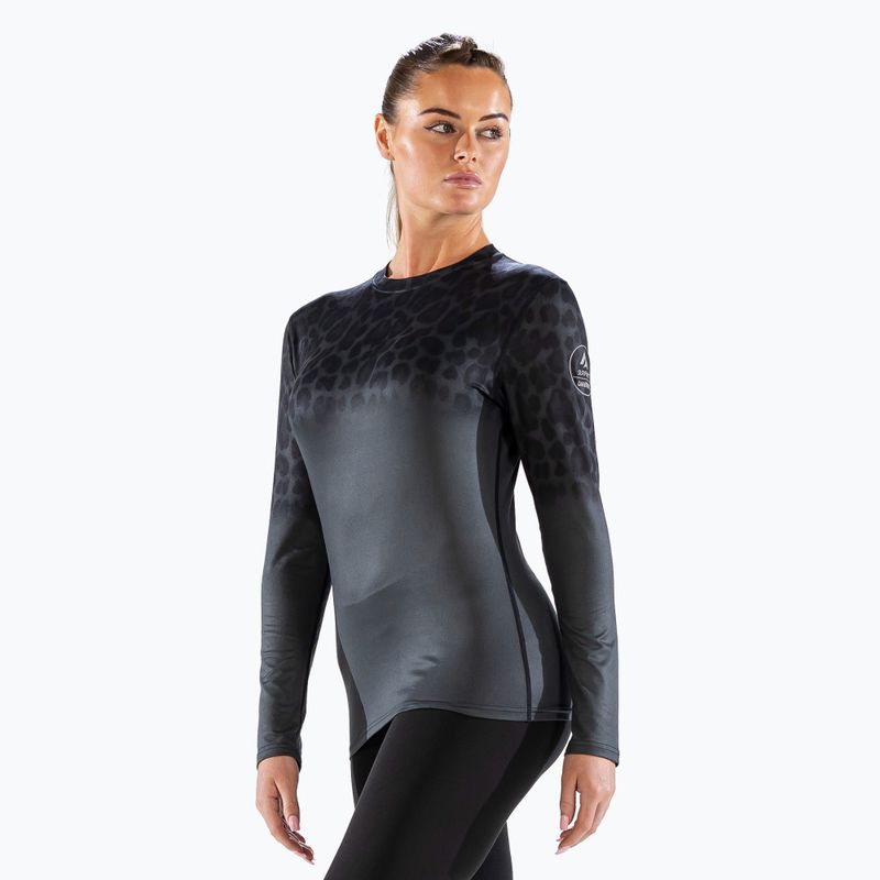 Dámska termoakčná mikina Surfanic Cozy CarbonDri Limited Edition Crew Neck jet black