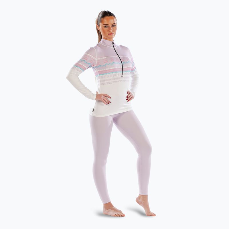 Dámske termoaktívne tričko longsleeve Surfanic Cozy CarbonDri Limited Edition Zip Neck pink 2