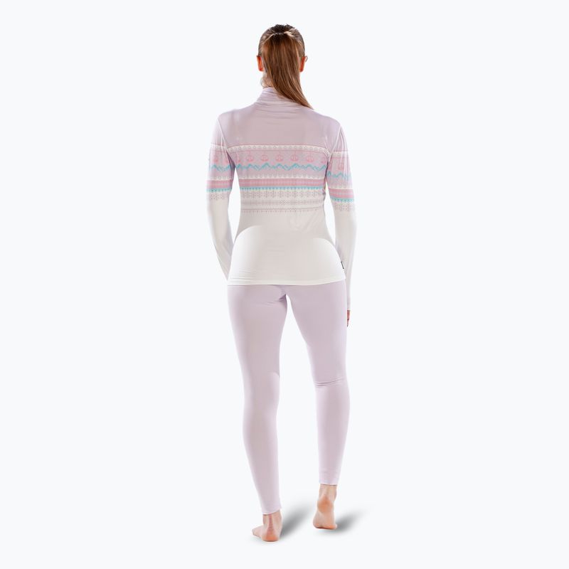 Dámske termoaktívne tričko longsleeve Surfanic Cozy CarbonDri Limited Edition Zip Neck pink 4