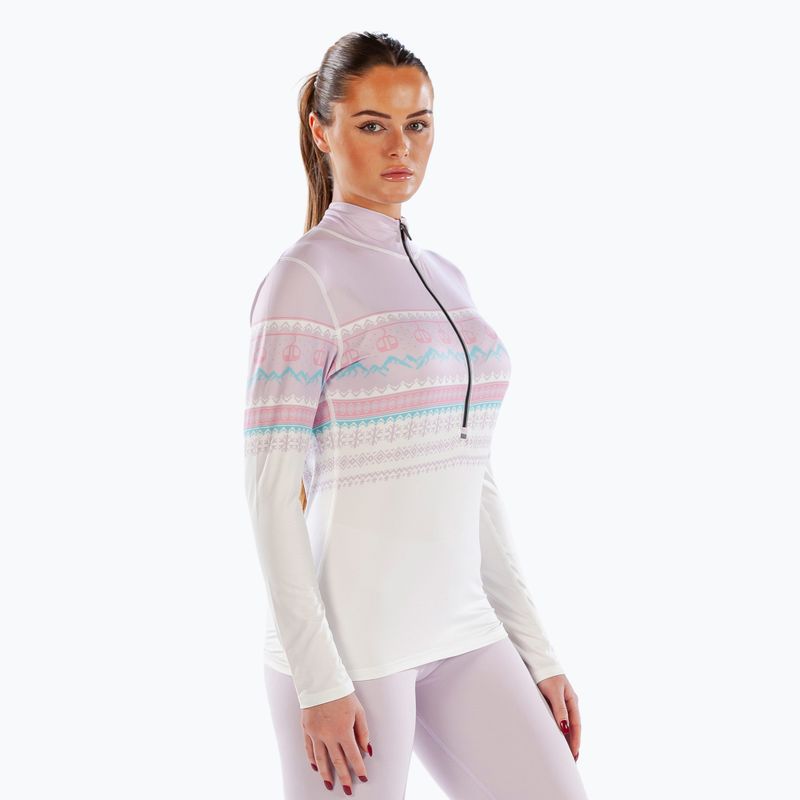 Dámske termoaktívne tričko longsleeve Surfanic Cozy CarbonDri Limited Edition Zip Neck pink 5
