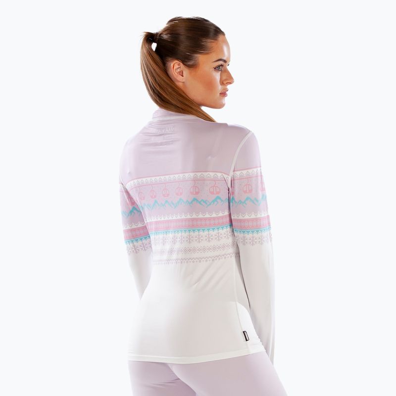 Dámske termoaktívne tričko longsleeve Surfanic Cozy CarbonDri Limited Edition Zip Neck pink 6