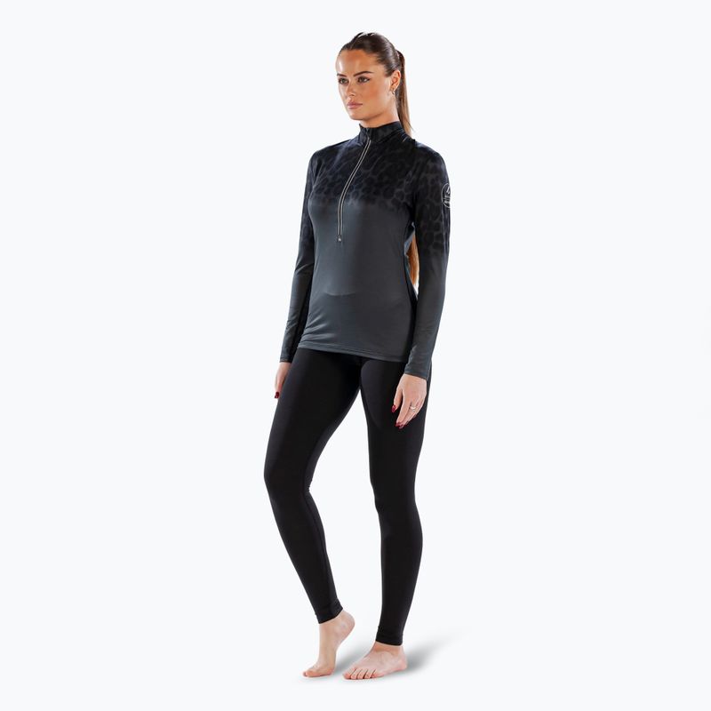 Dámske termoaktívne tričko longsleeve Surfanic Cozy CarbonDri Limited Edition Zip Neck black 2