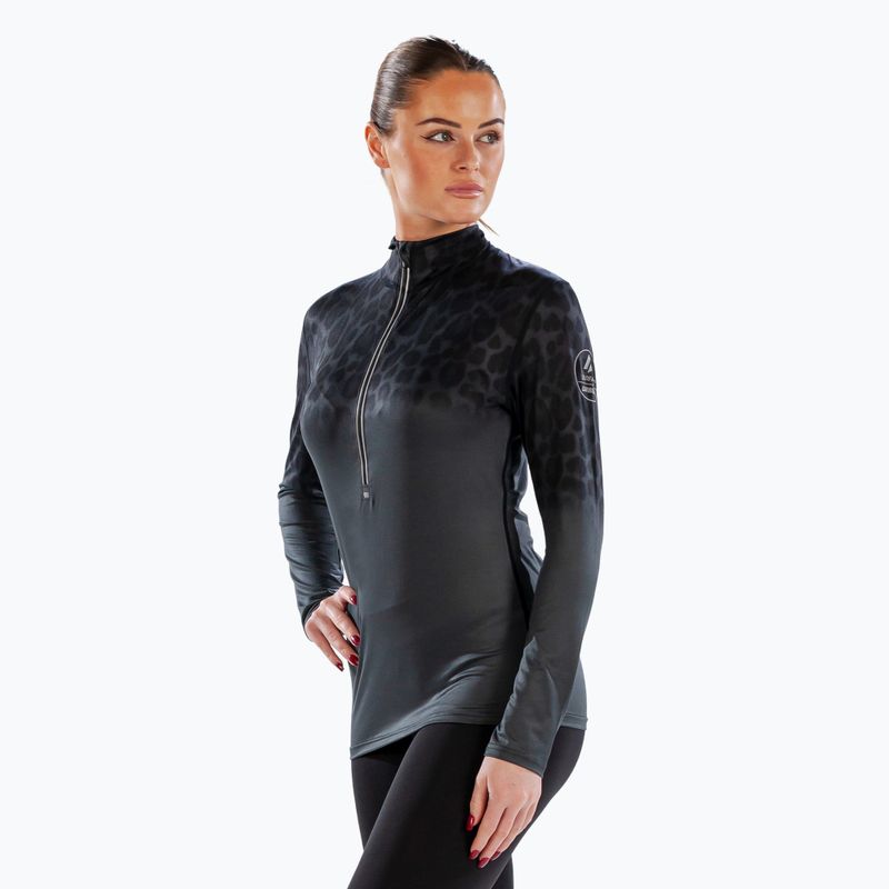 Dámske termoaktívne tričko longsleeve Surfanic Cozy CarbonDri Limited Edition Zip Neck black 4