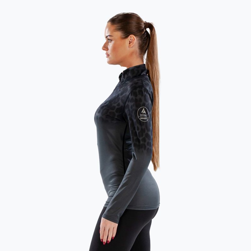 Dámske termoaktívne tričko longsleeve Surfanic Cozy CarbonDri Limited Edition Zip Neck black 5