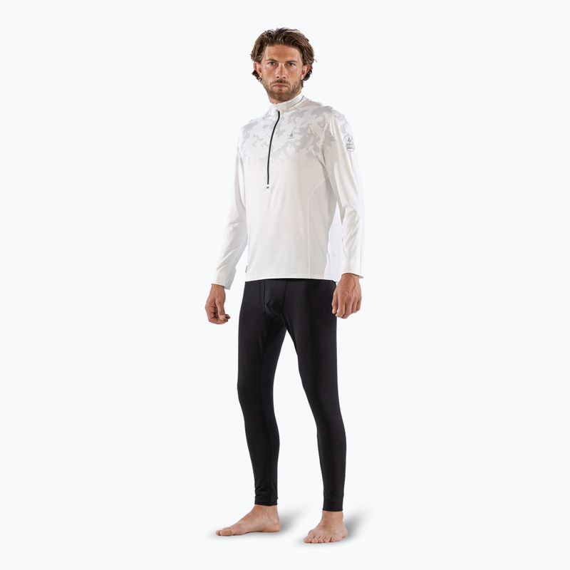 Pánska termoakčná mikina Surfanic Bodyfit CarbonDri Limited Edition Zip Neck optic white 2