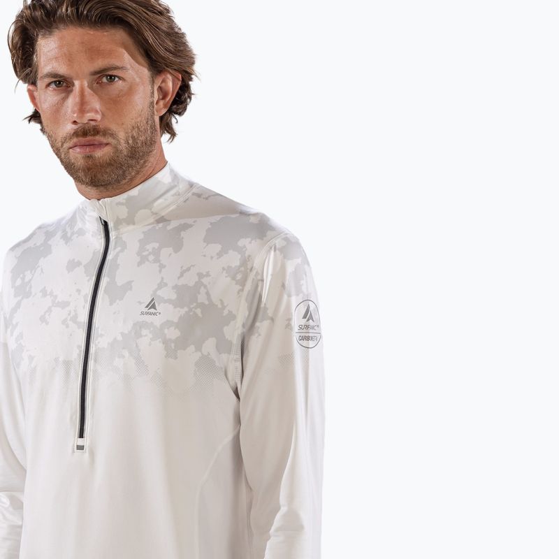 Pánska termoakčná mikina Surfanic Bodyfit CarbonDri Limited Edition Zip Neck optic white 5