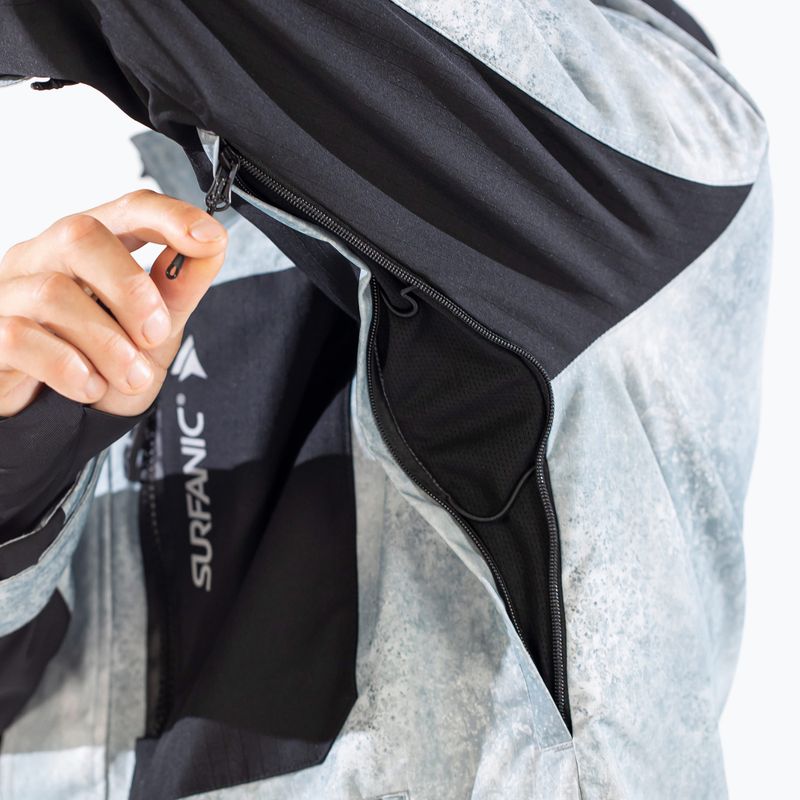 Pánska lyžiarska bunda Surfanic Avalanche Concrete grey 9