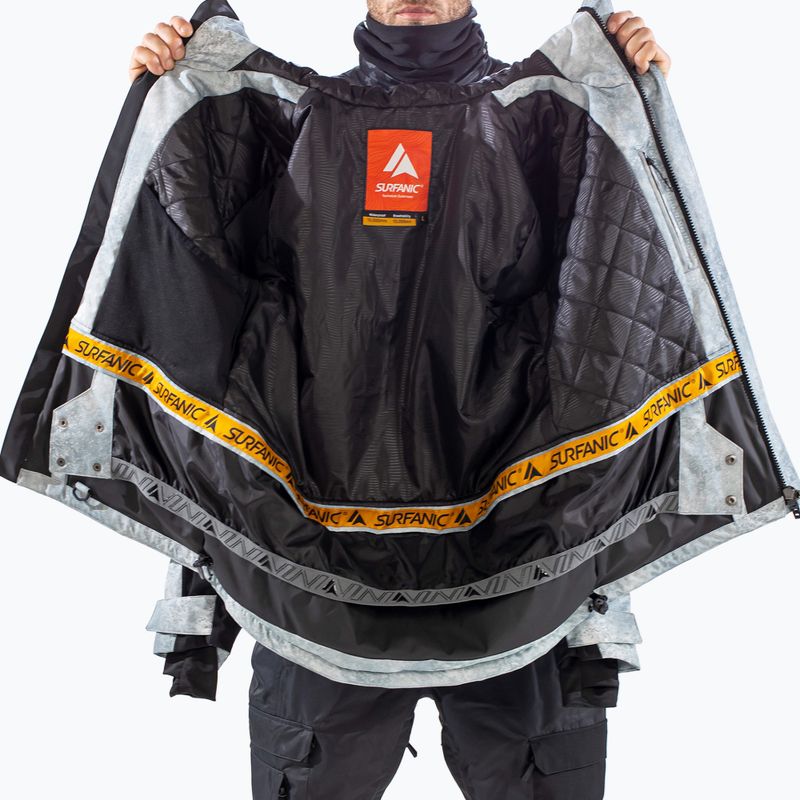 Pánska lyžiarska bunda Surfanic Avalanche Concrete grey 12