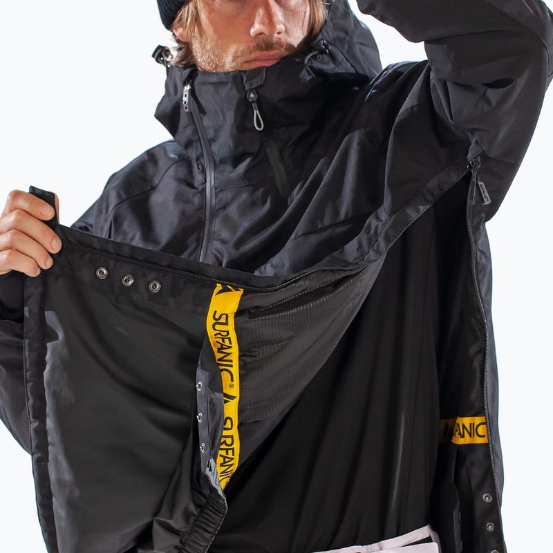 Pánska lyžiarska bunda Surfanic Whiteroom Map black 14