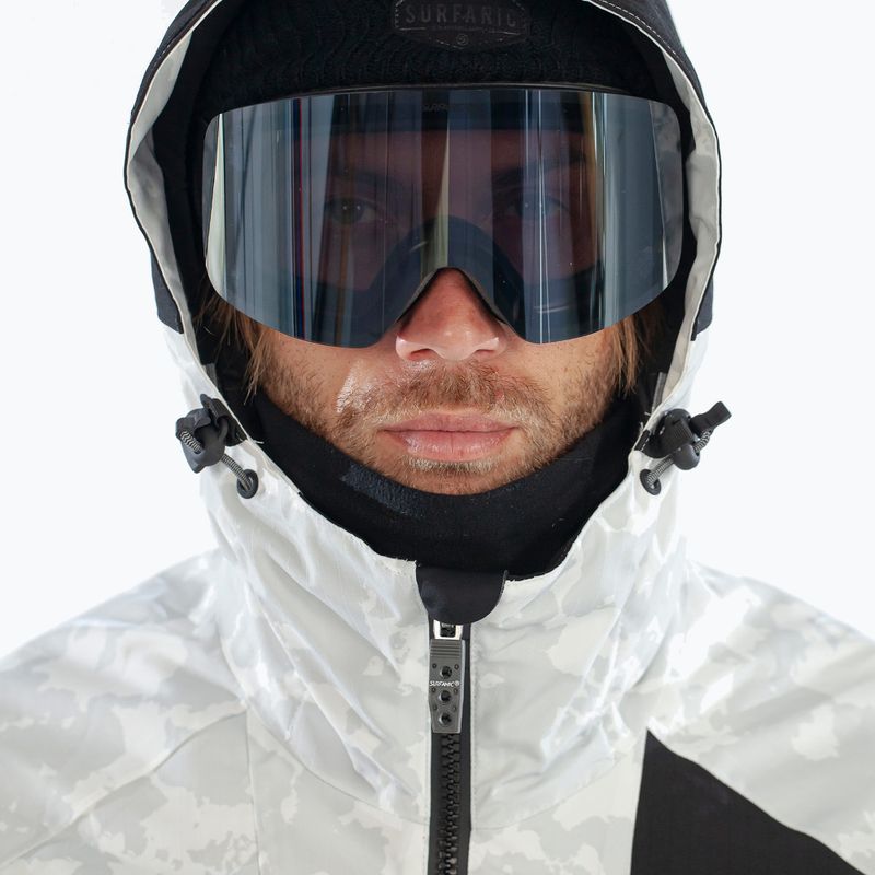 Pánska lyžiarska bunda Surfanic Orion Map white 8