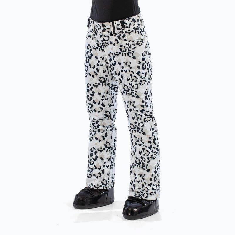 Dámske lyžiarske nohavice Surfanic Glow Animal Camo white 3