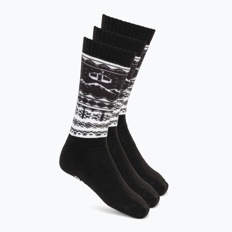 Lyžiarske ponožky Surfanic Pro Tech 3-pack Fairisle black