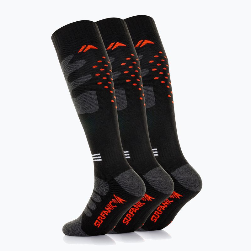 Lyžiarske ponožky Surfanic Pro Tech Plus 3 pack orange 3