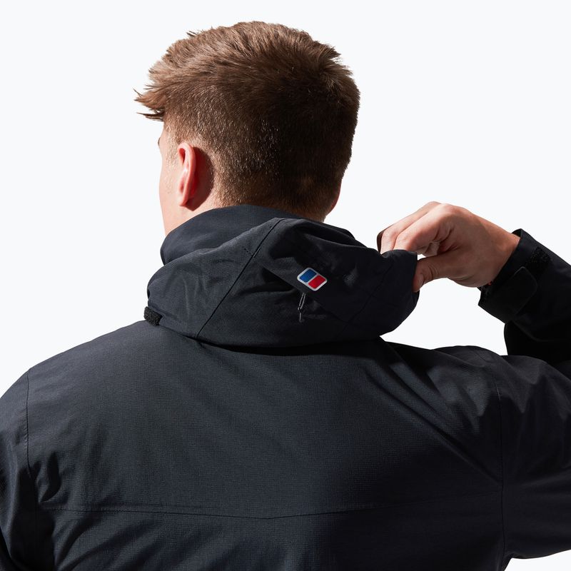 Pánska bunda do dažďa Berghaus Hillwalker IA black/black 5