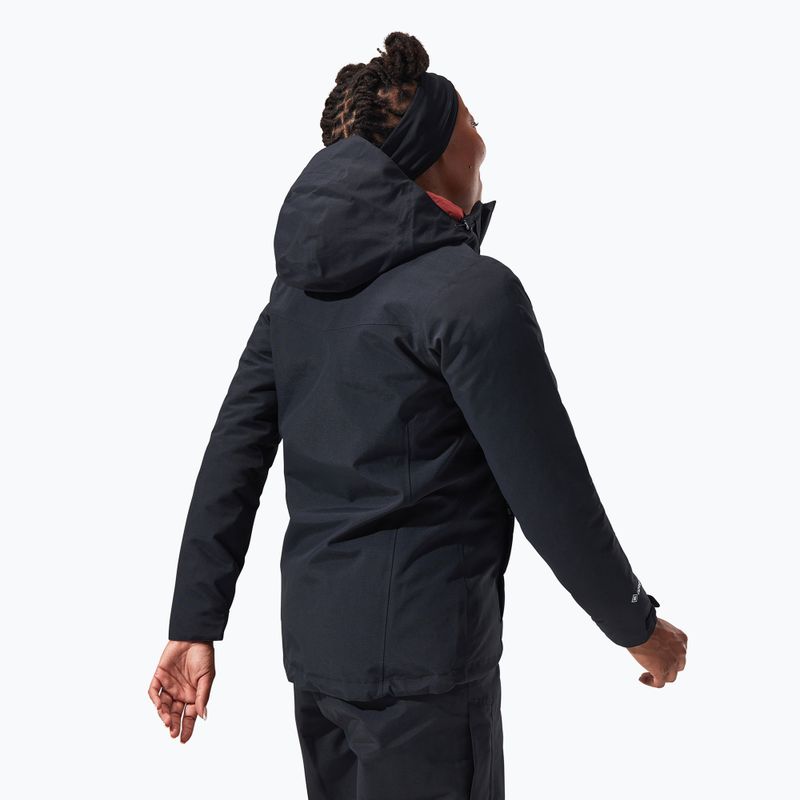 Dámska bunda do dažďa Berghaus Hillwalker IA  black/black 3