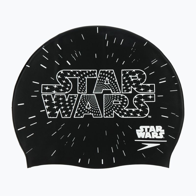 Detská plavecká čiapka Speedo Slogan Print black