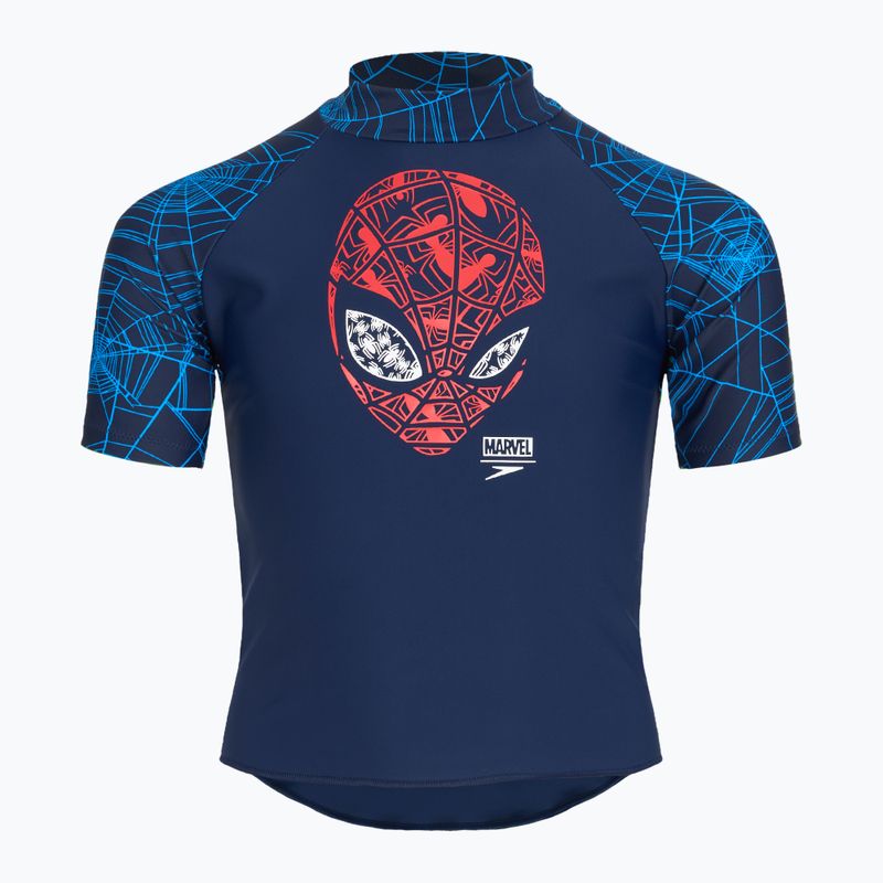 Detské plavecké tričko Speedo Spider-Man Sun Top blue
