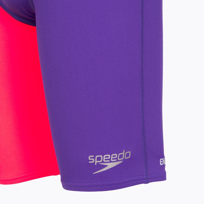 Detské plavky Speedo Endurance+ High Waist Jammer purple/red 3