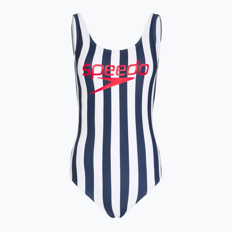 Dámske jednodielne plavky Speedo Ice Cream U-Back blue/white