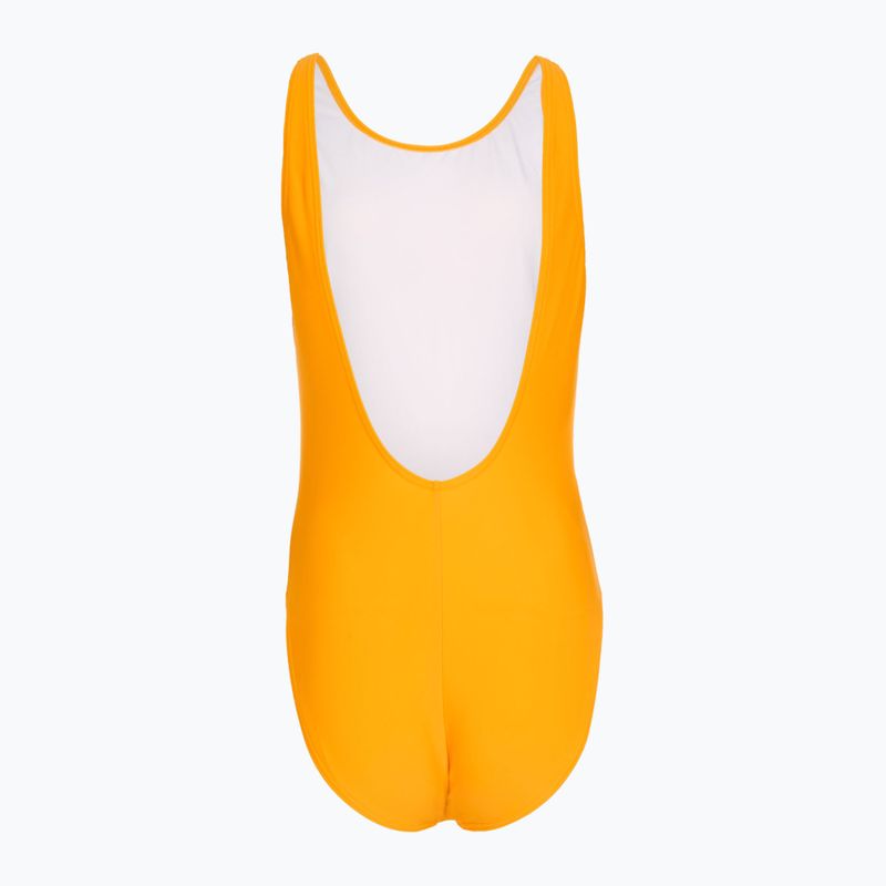 Dámske jednodielne plavky Speedo Logo Deep U-Back orange 2