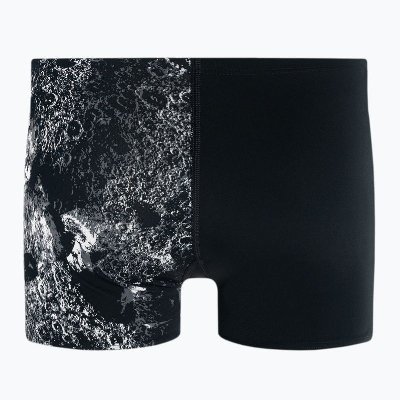 Pánske plavecké boxerky Speedo Allover V-Cut Aquqshort black-grey 68-09734F330 2