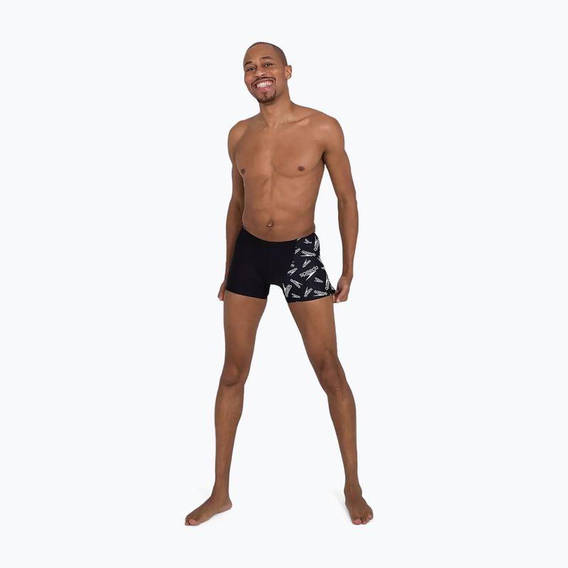 Pánske plavecké boxerky Speedo Allover V-Cut Aquqshort black 68-09734F392 5