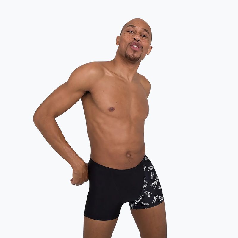 Pánske plavecké boxerky Speedo Allover V-Cut Aquqshort black 68-09734F392 6
