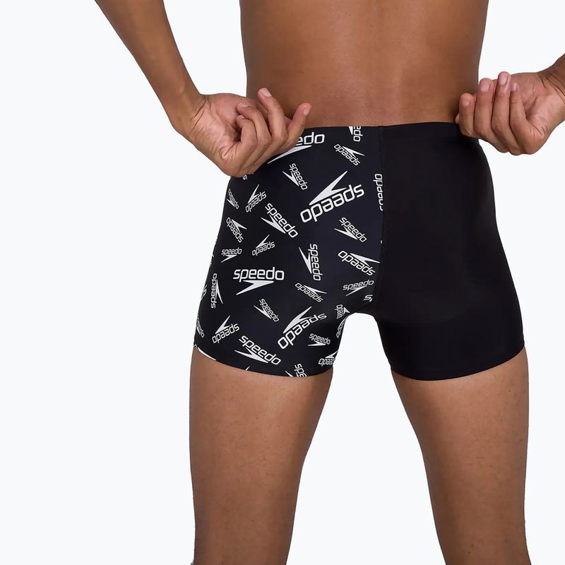 Pánske plavecké boxerky Speedo Allover V-Cut Aquqshort black 68-09734F392 7