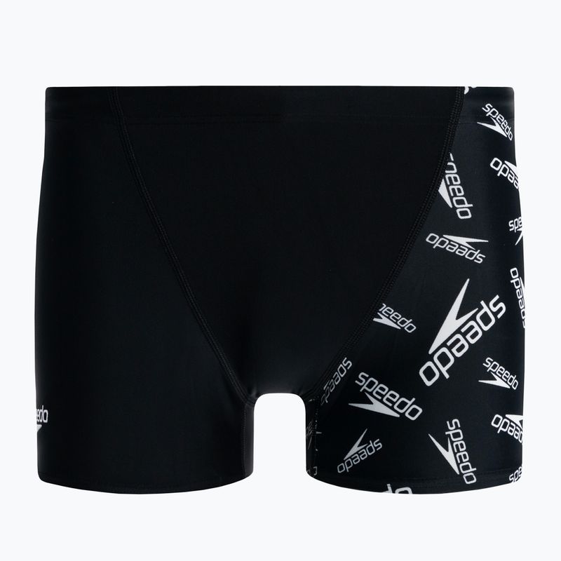 Pánske plavecké boxerky Speedo Allover V-Cut Aquqshort black 68-09734F392