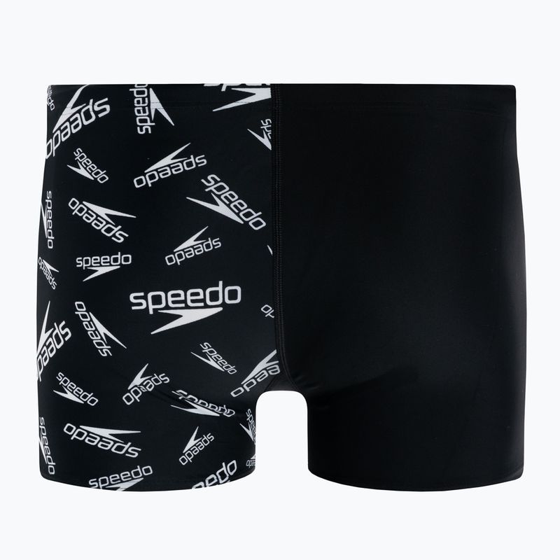 Pánske plavecké boxerky Speedo Allover V-Cut Aquqshort black 68-09734F392 2