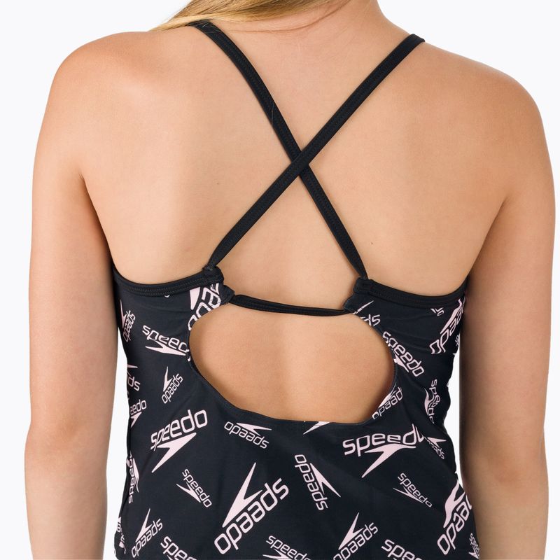 Speedo Detské dvojdielne tankiny s potlačou a viazaním na chrbte Black 68-12380F390 8