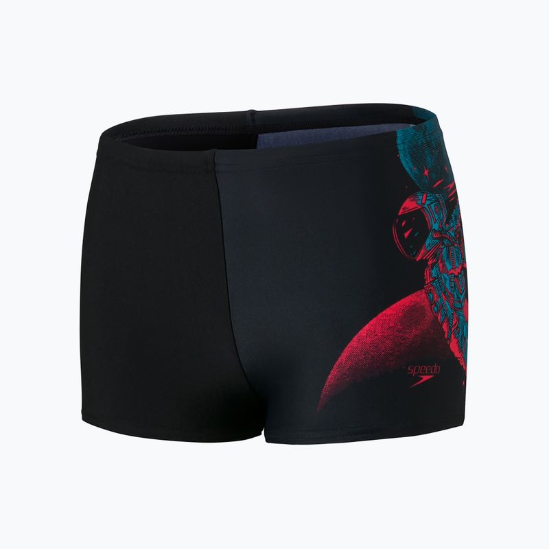 Speedo Placement Digital Aquashort detské plavecké nohavice čierne 68-33162F308 5