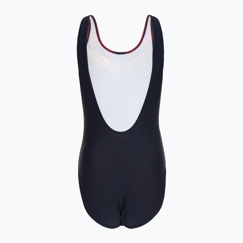 Dámske jednodielne plavky Speedo Digital Placement U-Back blue/red 2