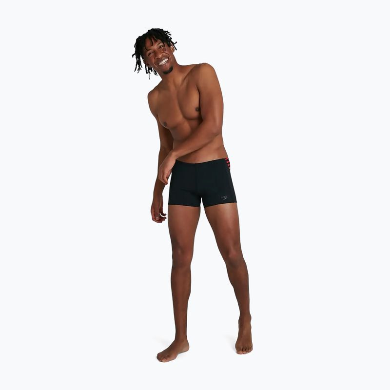 Pánske plavecké boxerky Speedo Tech Panel Aquashort black 68-04510G183 2