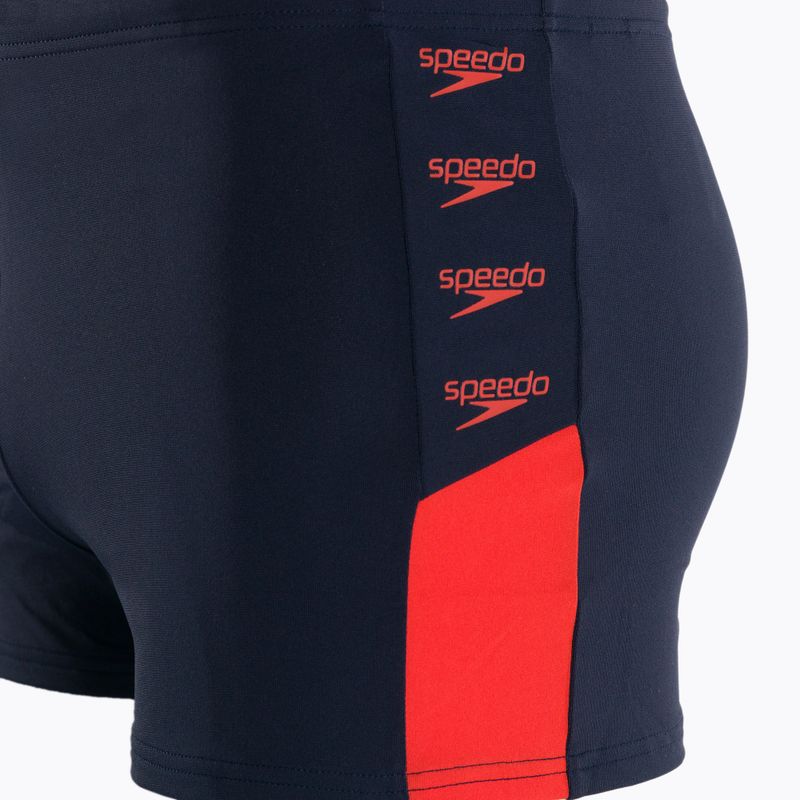 Pánske plavecké boxerky Speedo Boom Logo Splice navy blue 12824F889 3