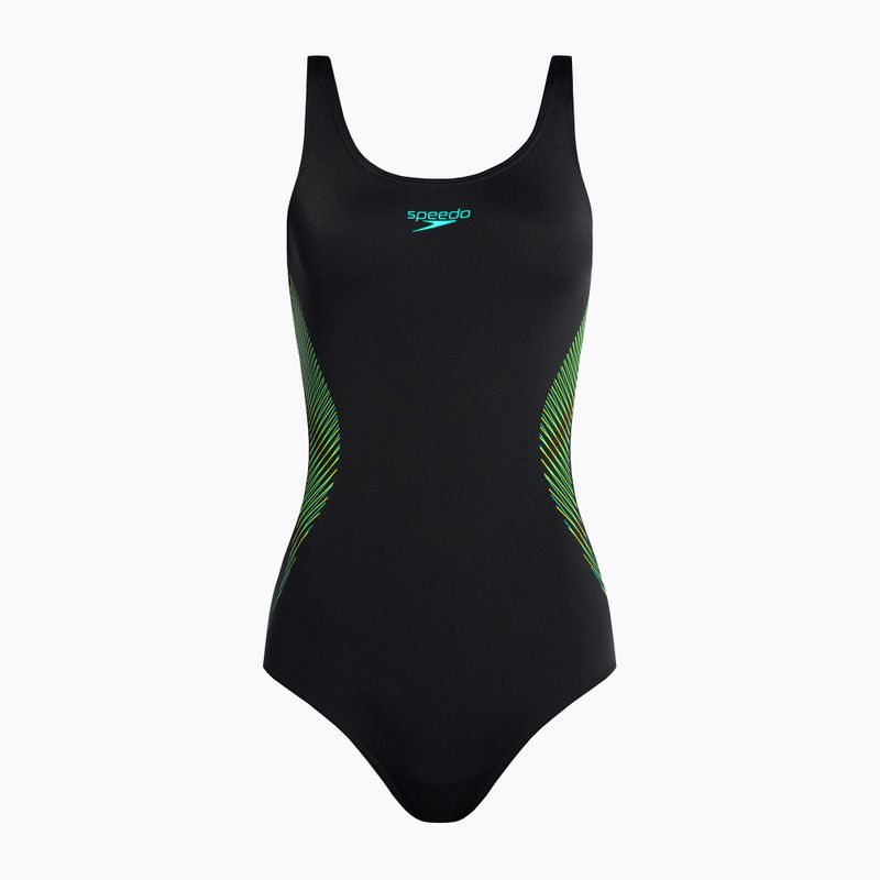 Speedo Placement Muscleback dámske jednodielne plavky čierne 68-8694