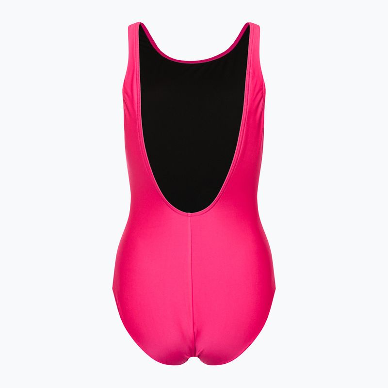 Speedo dámske jednodielne plavky Logo Deep U-Back pink 68-12369A657 2