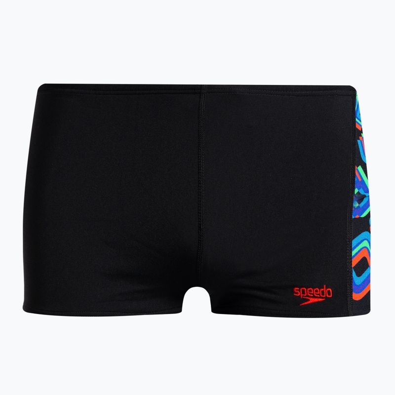 Speedo Digi Allover Panel detské plavecké boxerky čierne 68-09530G685