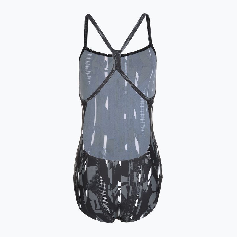 Dámske jednodielne plavky Speedo Allover Rippleback black 2