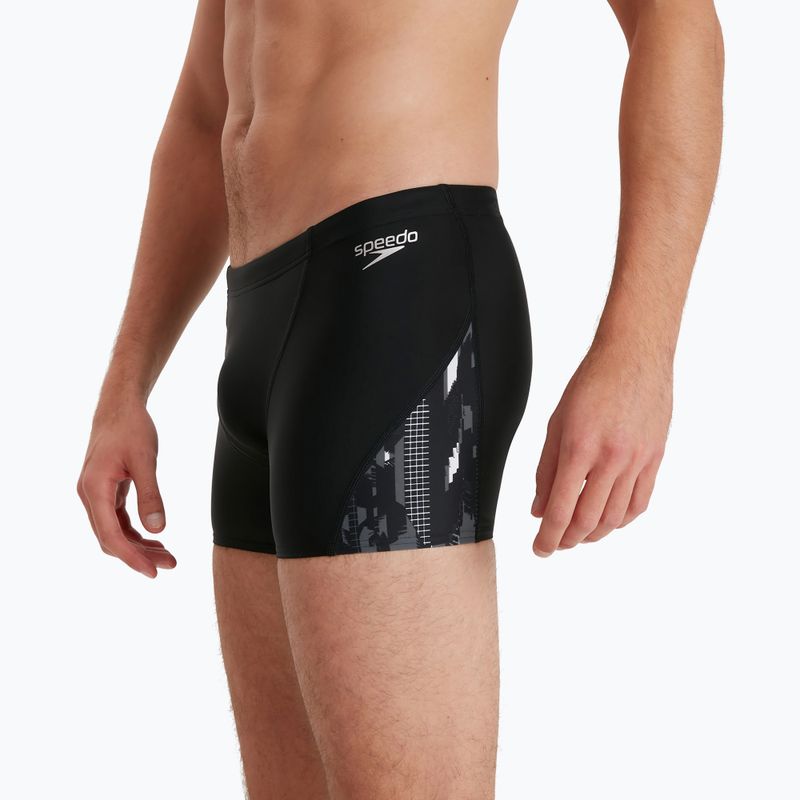 Pánske plavecké boxerky Speedo Allover V-Cut black 68-113669177 5