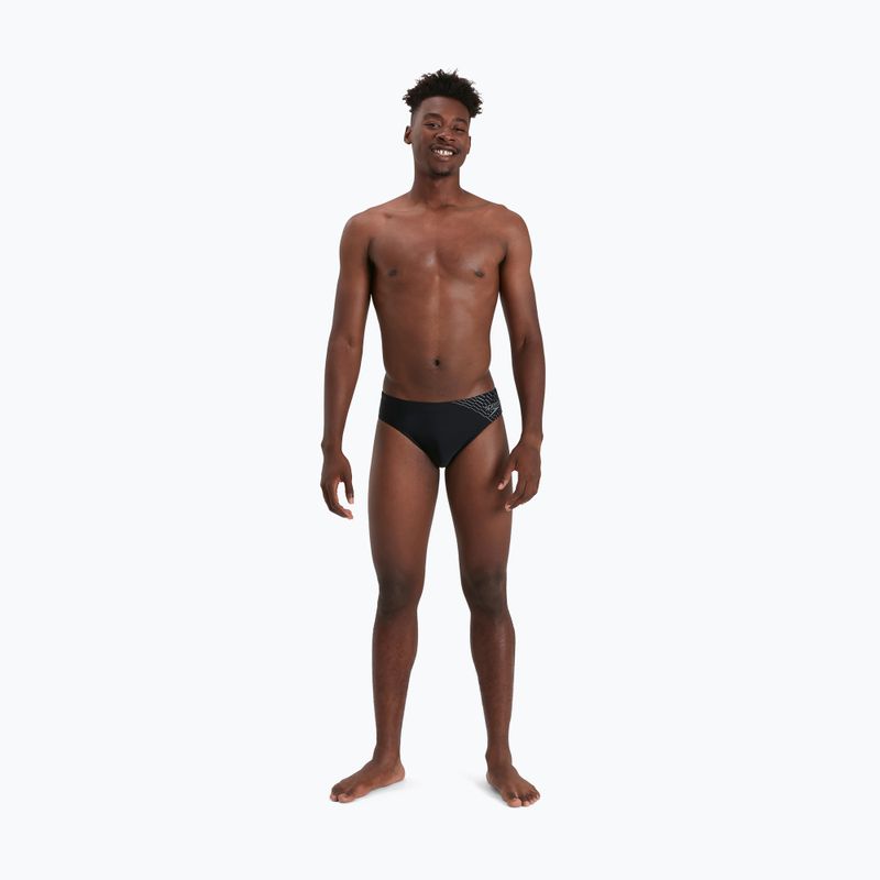 Pánske plavecké nohavičky Speedo Medley Logo 7cm Brief black 68-09739G692 5