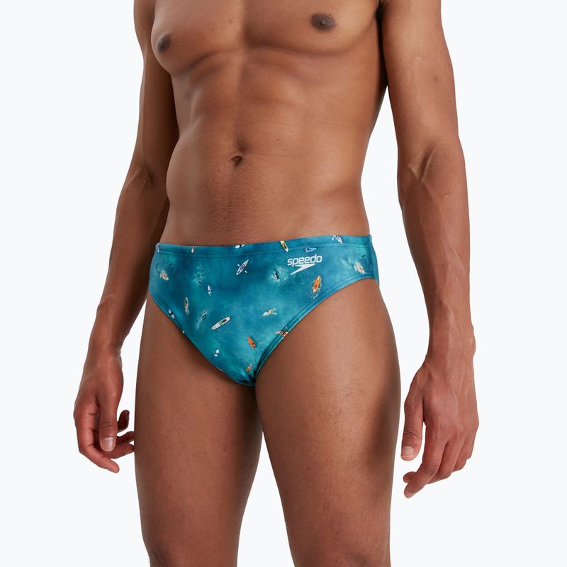 Pánske plavecké nohavičky Speedo Escape 5cm Brief modré 68-13452G662 5