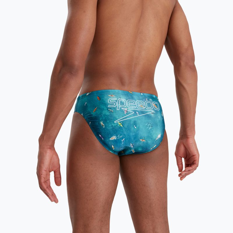 Pánske plavecké nohavičky Speedo Escape 5cm Brief modré 68-13452G662 6