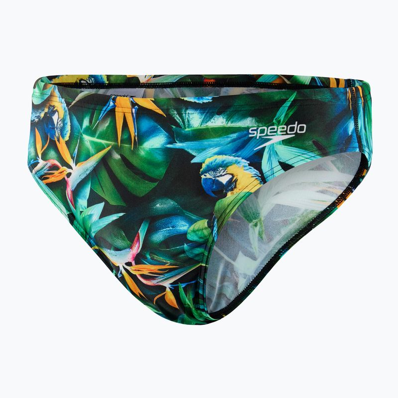 Pánske plavecké nohavičky Speedo Escape 5cm Brief zelené 68-13452G676
