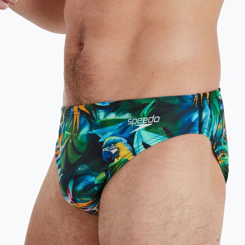 Pánske plavecké nohavičky Speedo Escape 5cm Brief zelené 68-13452G676 3
