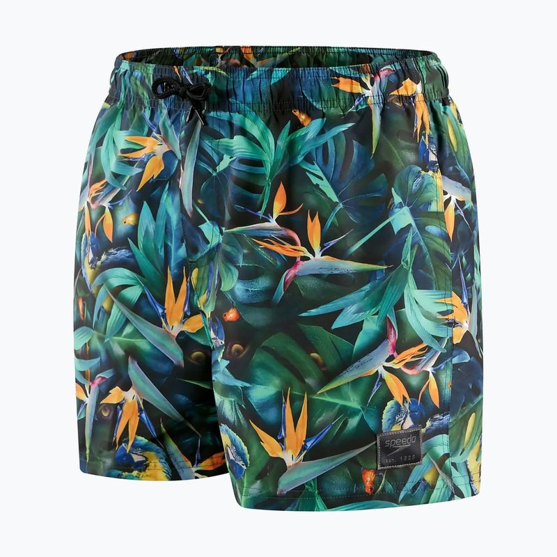 Pánske plavecké šortky Speedo Digital Printed Leisure 14" zelené 68-13454G676