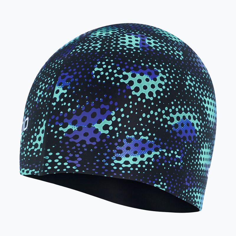 Detská plavecká čiapka Speedo Slogan Print čierna 68-8386 2